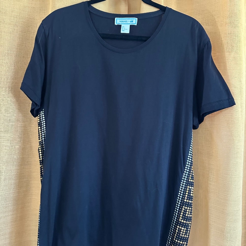 H&M x Versace studded T-shirt